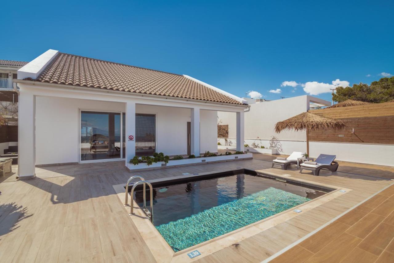Luxury Villa Cavo Mare Thalassa With Private Pool & Jacuzzi Plános Exterior foto